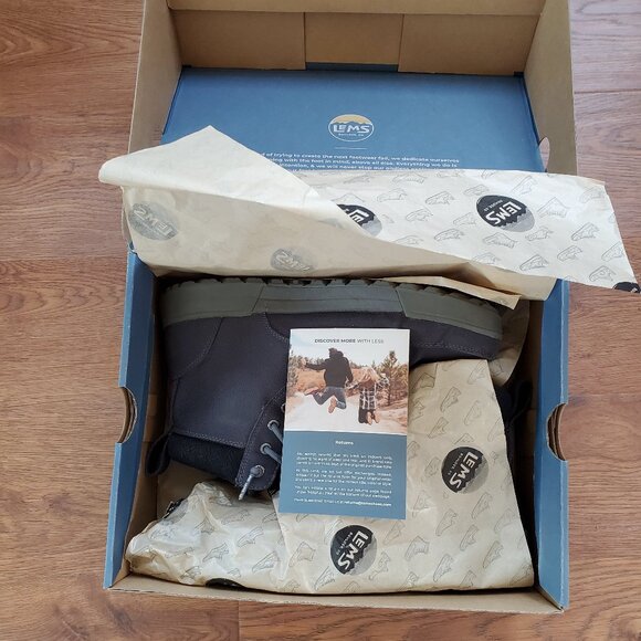 Lems Boulder Boot Summit Waterproof Mens 12 Color: Nitro (Gray) - Picture 2 of 11